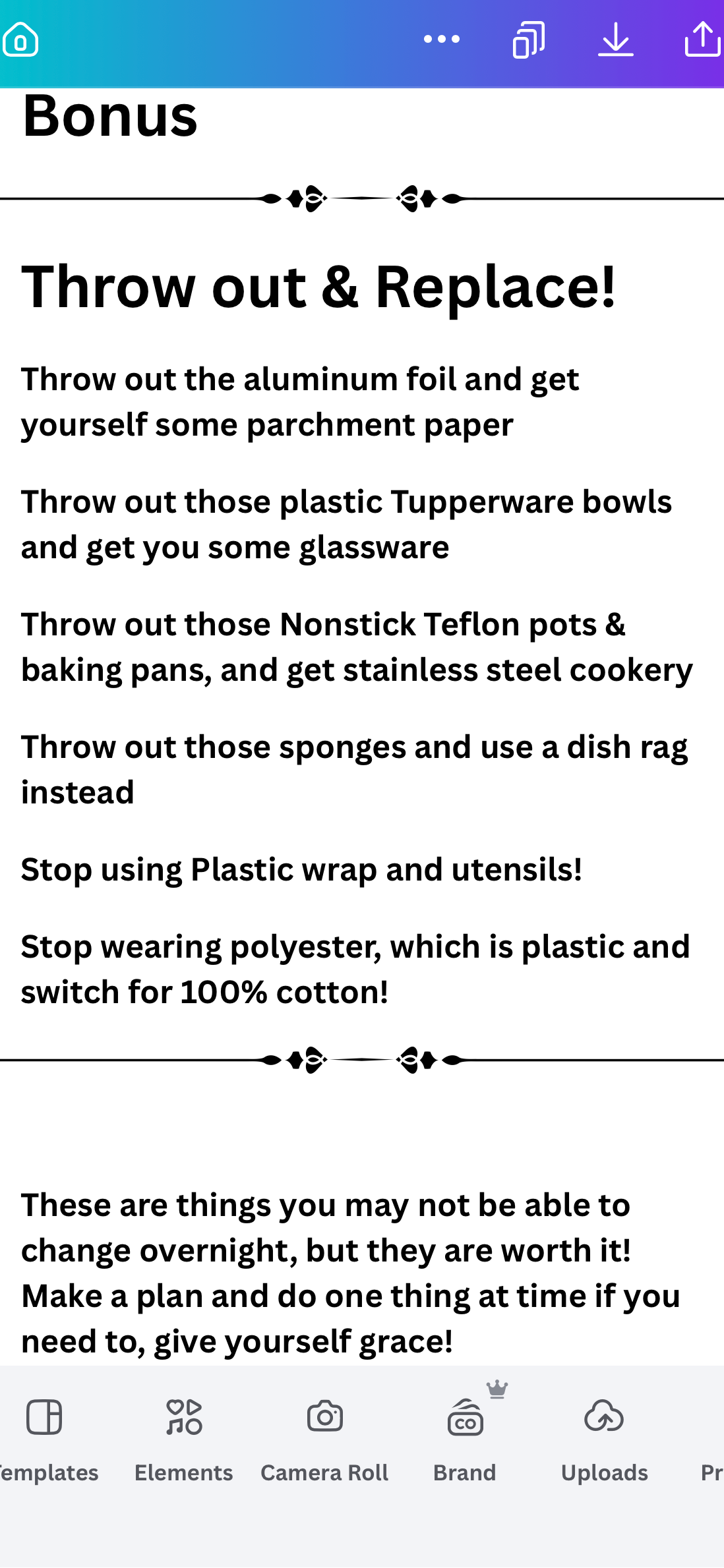Slowly, Creating a Non-Toxic Household