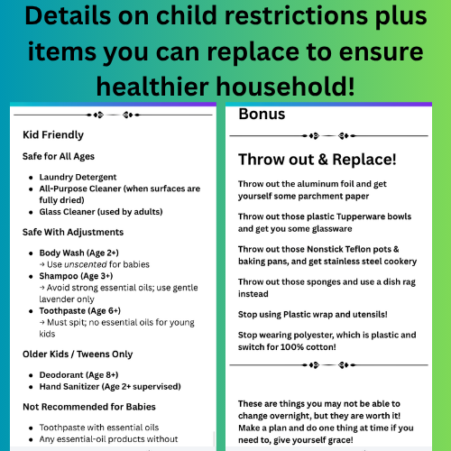 Slowly, Creating a Non-Toxic Household