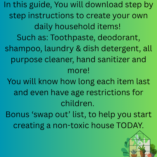 Slowly, Creating a Non-Toxic Household